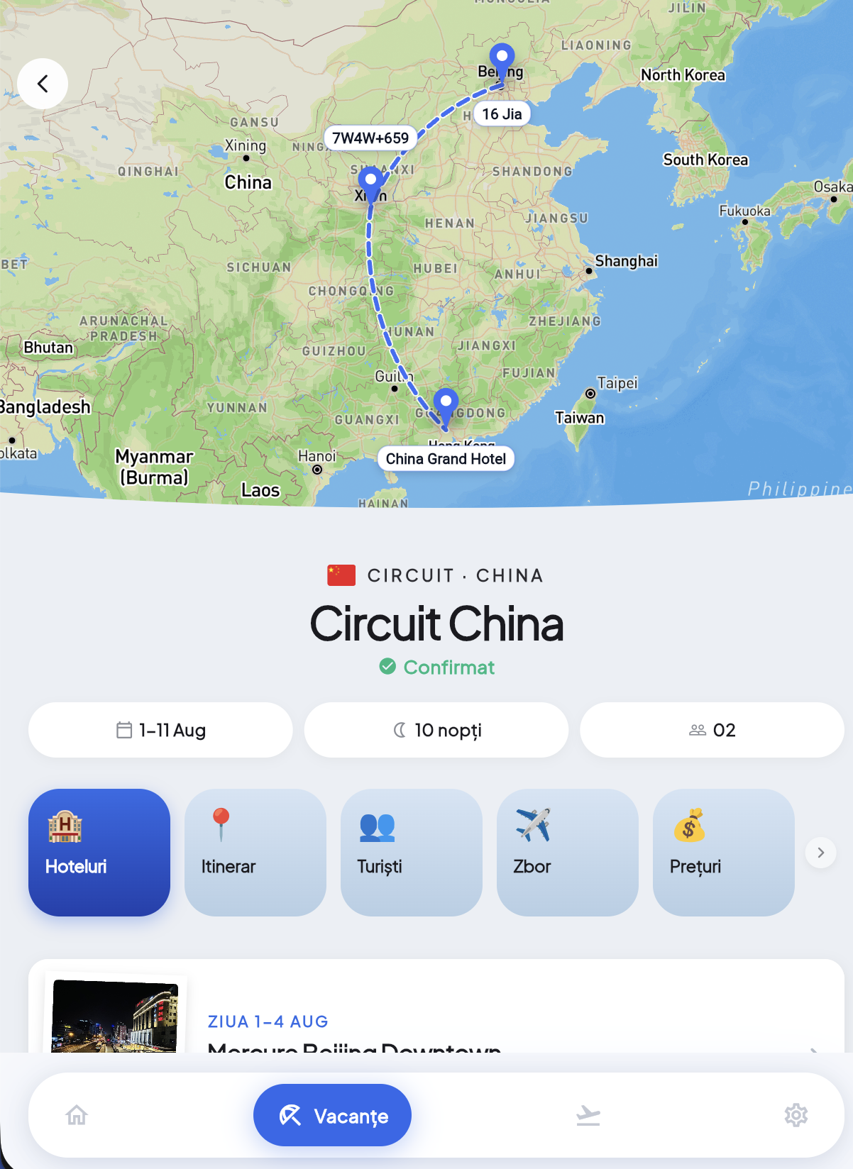 Circuit in aplicatia Peravo